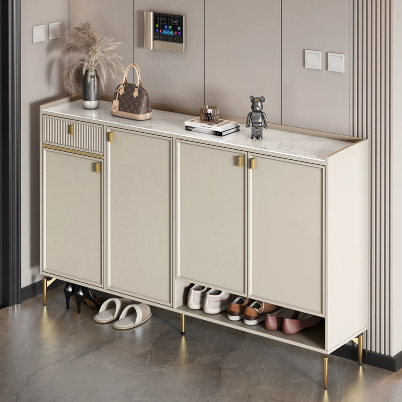 Shoe Rack Cabinet Narrow Entryway - 玄関用棚、靴収納キャビネット、リビング収納、高級感のあるオフィス用靴ラック、省スペースコーナー収納、靴収納家具、家庭用