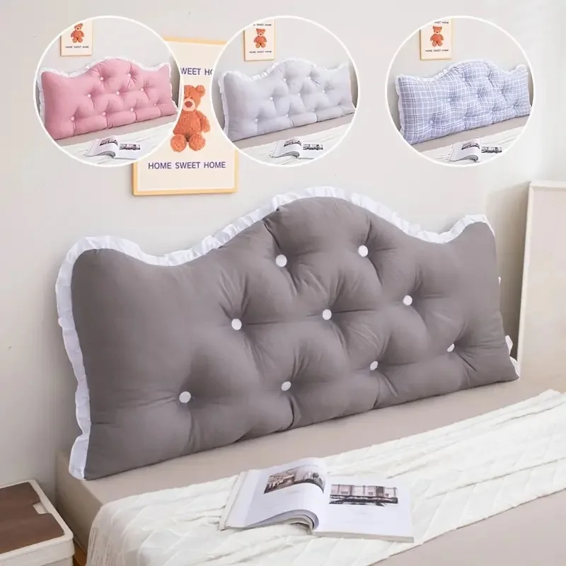 Headboard Cushion Backrest Tatami - 王冠の形をした畳のベッド枕,プリンセスの背もたれ,ヘッドボードのクッション,寝室の家の装飾,結婚式の寝具,150x50cm