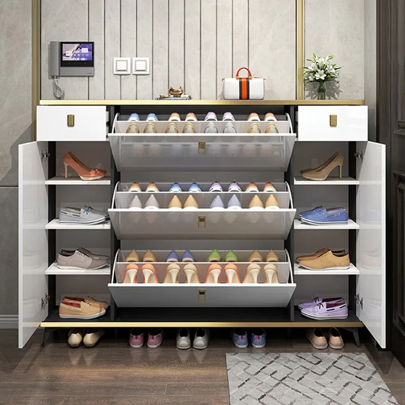 超薄型狭い靴キャビネット多層大学収納玄関靴ラック必需品高級シ - Shoe Rack Cabinet Narrow Entryway のレビューと価格