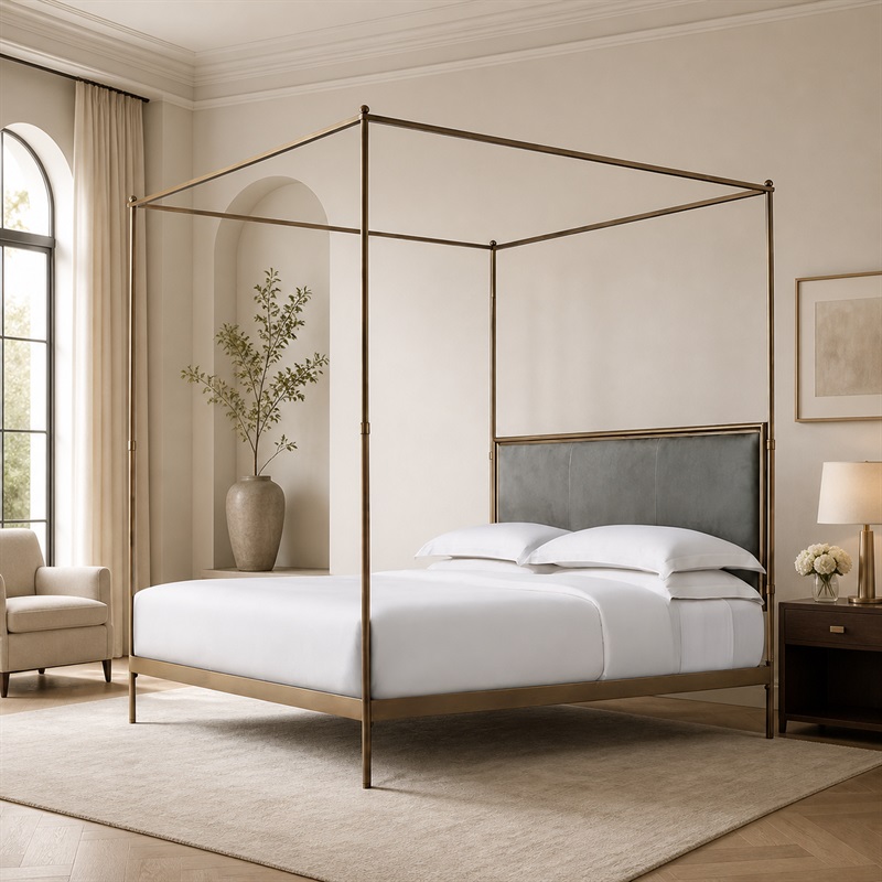 xx-フレンチスタイルのモダンなクイーンサイズの金属製ベッド - Canopy Bed Frame Metal Queen のレビューと価格