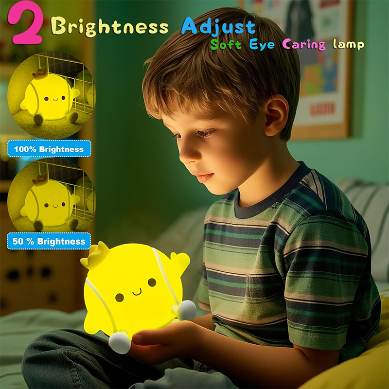 かわいいテニスナイトライトシリコン保育園用睡眠ランプタッチコ - Floating Nightstand With Led Light のレビューと価格