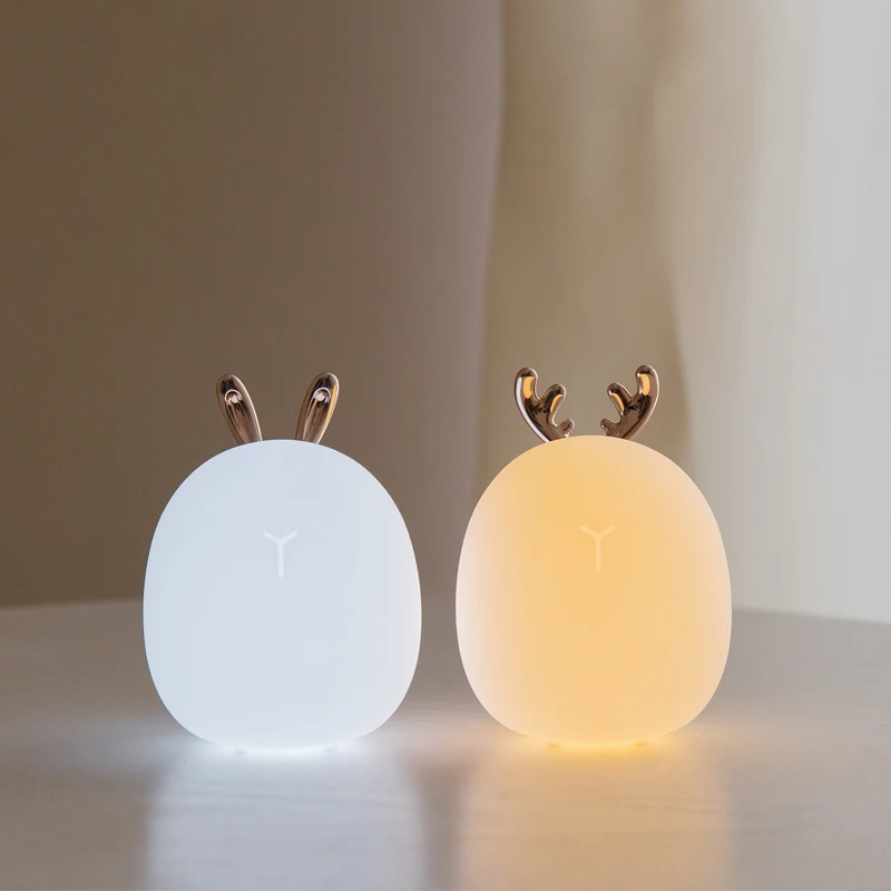 充電式シリコンナイトライト,漫画,ナカイ,ウサギ,タッチ,ク - Floating Nightstand With Led Light のレビューと価格