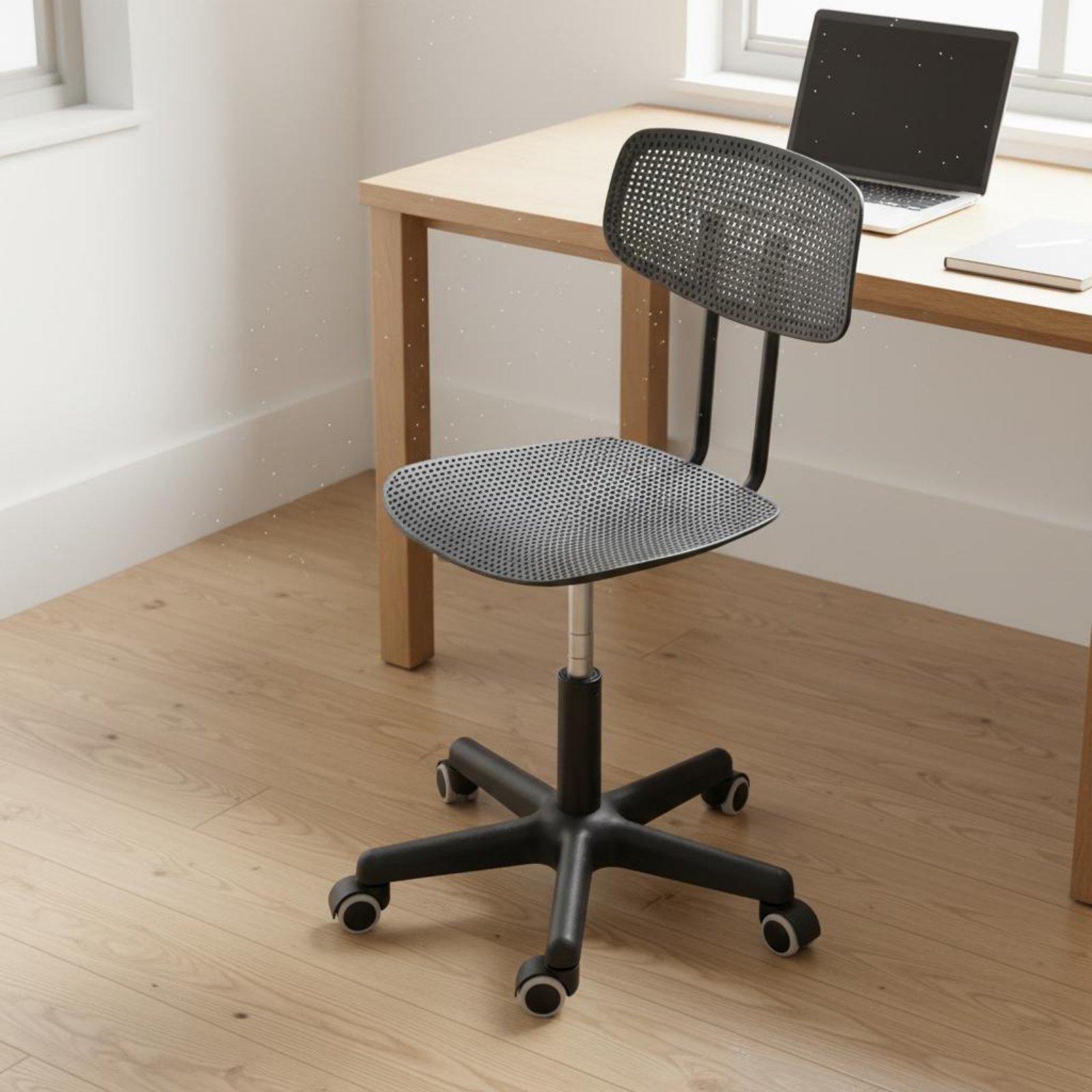 調節可能なローリングデスクチェア、通気性のあるデザイン、回転 - Chairs のレビューと価格
