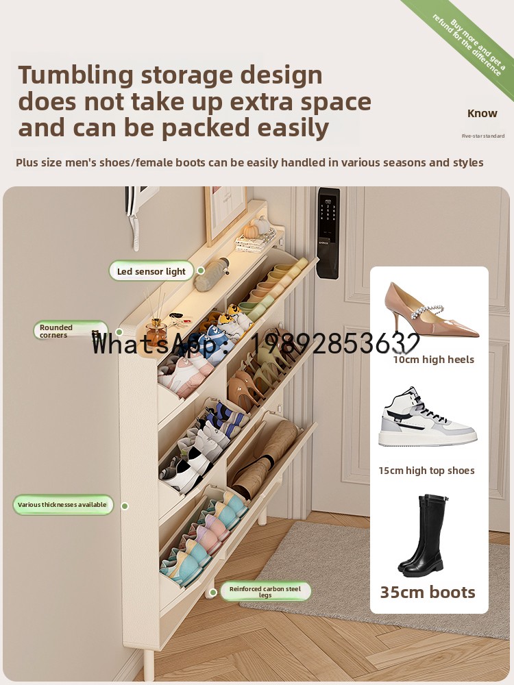 LYY玄関収納キャビネット 狭い玄関用 エレベーター入口用シ - Shoe Rack Cabinet Narrow Entryway のレビューと価格