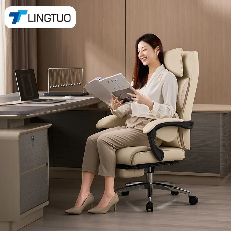 革張りのボスチェア、リクライニングチェア、昼寝用オフィスチェ - Sofas のレビューと価格