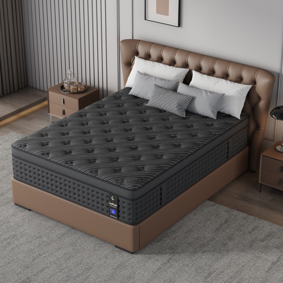 12/14インチ ポケットスプリング付きメモリーフォームハイ - Memory Foam Mattress In A Box Queen のレビューと価格