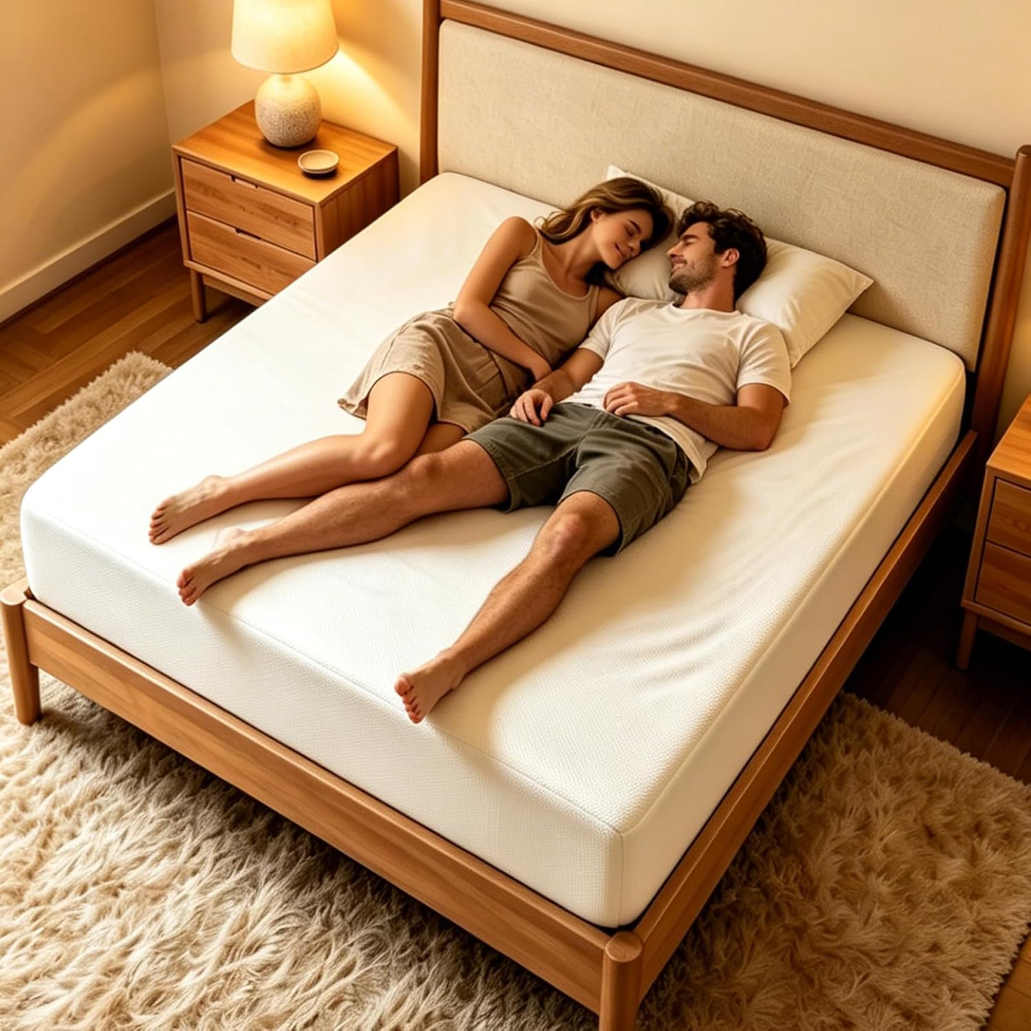 10インチ メモリーフォームマットレス クイーンサイズ 人間 - Memory Foam Mattress In A Box Queen のレビューと価格