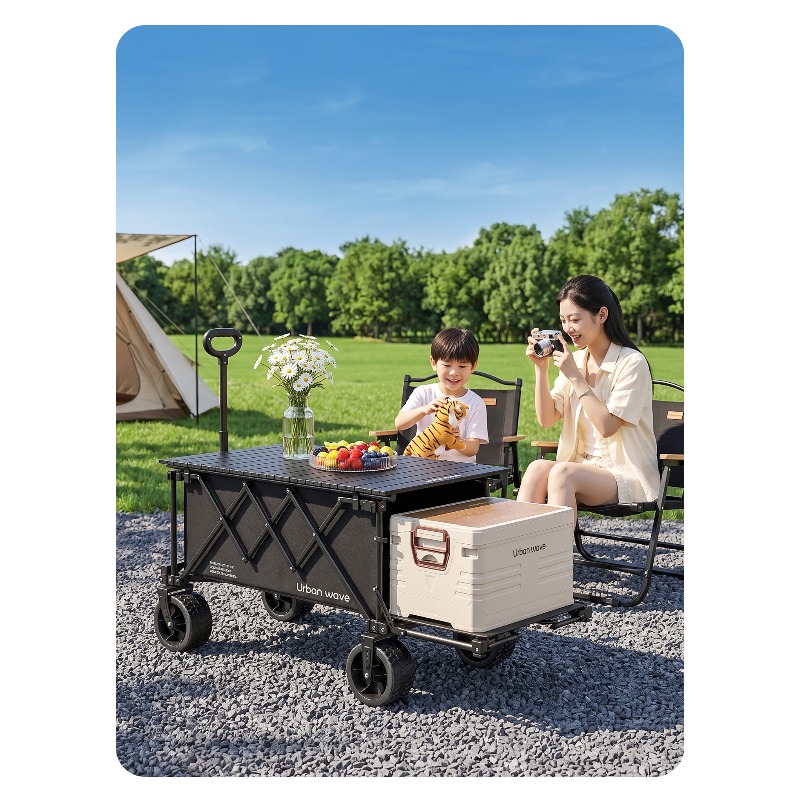 折りたたみ式キャンプワゴン、屋外用、コンパクトに収納可能、リ - Outdoor Furniture のレビューと価格
