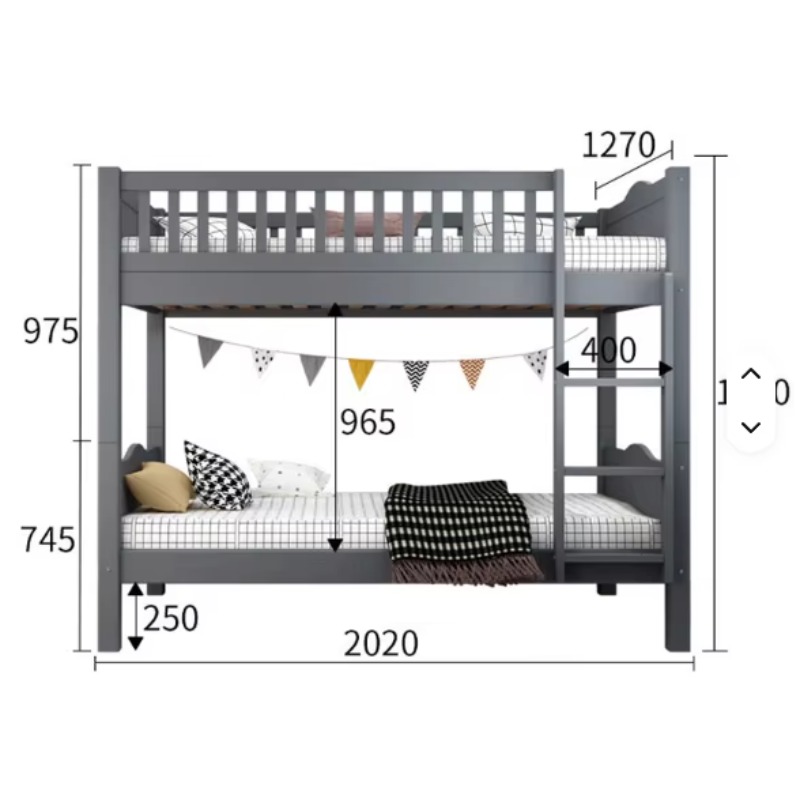 ホットセール家具 ダブルベッド キッズ二段ベッド ソリッドパ - Bunk Bed With Stairs And Slide のレビューと価格