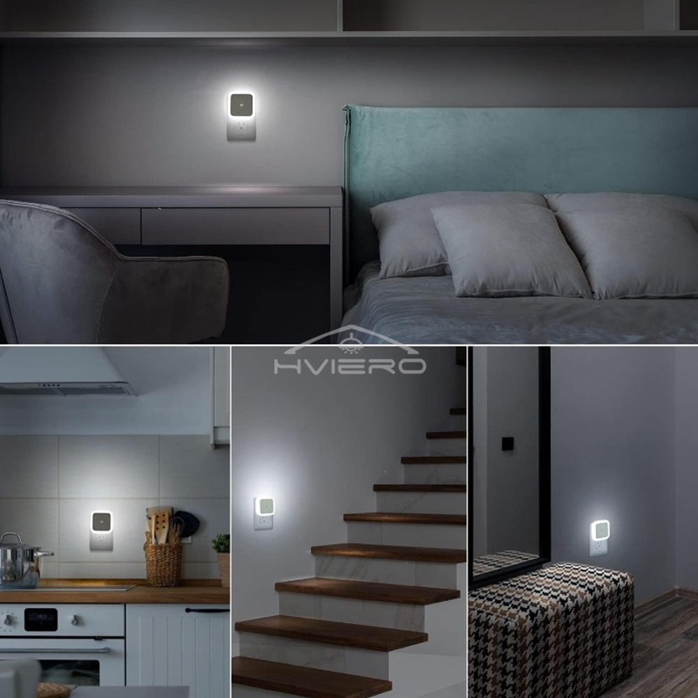 ワイヤレスセンサーLEDナイトライト EUプラグ ミニスクエ - Floating Nightstand With Led Light のレビューと価格