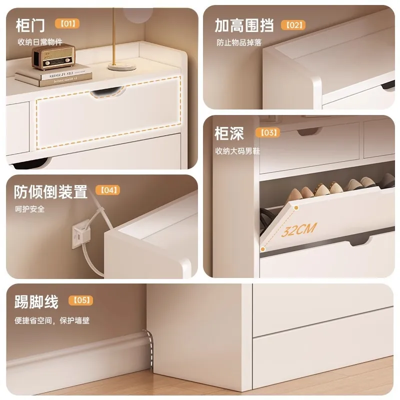 無垢材コアシューズキャビネット 深さ17cm 狭い玄関用シュ - Shoe Rack Cabinet Narrow Entryway のレビューと価格