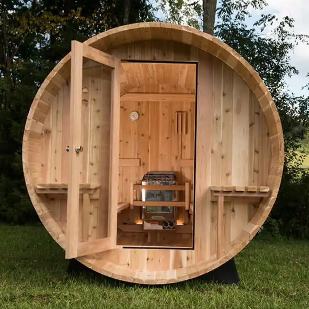 屋外サウナ卸売 屋外4～6人用 カナダ産ヘムロックサウナ ド - Outdoor Furniture のレビューと価格