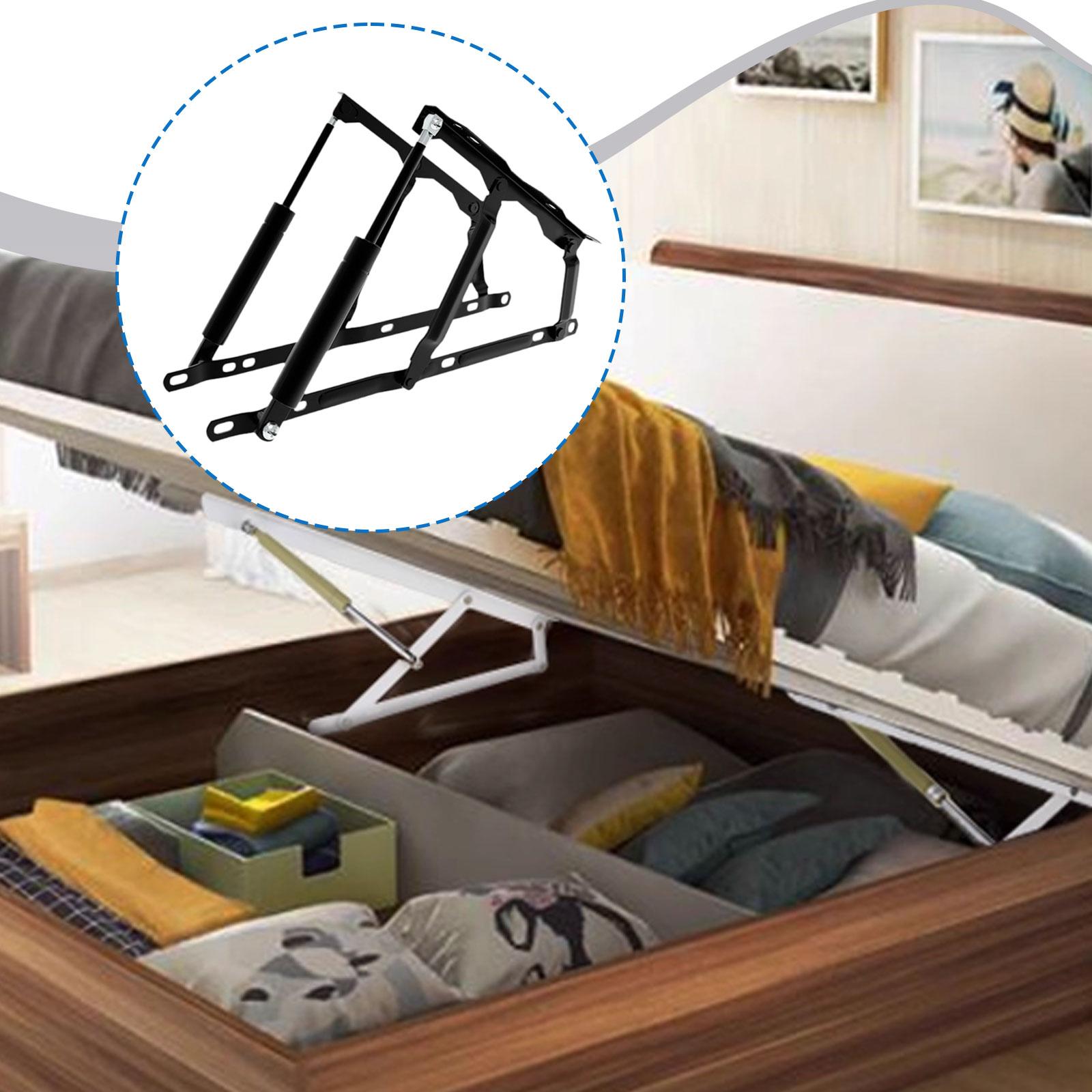 2ピースベッドリフト機構油圧ガススプリングベッド収納リフトキ - Gas Lift Storage Bed Hydraulic のレビューと価格