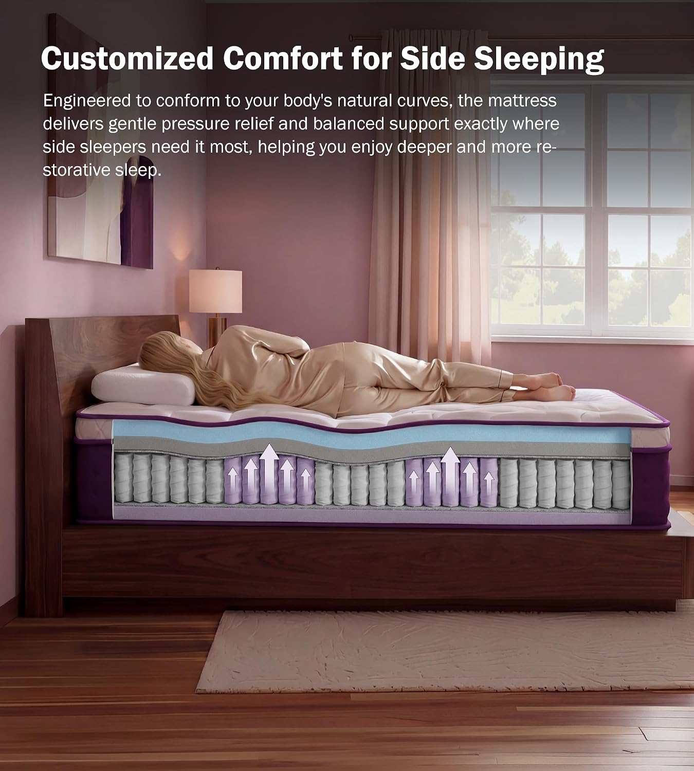 ソフトプラッシュクイーンマットレス 12インチ ハイブリッド - Memory Foam Mattress In A Box Queen のレビューと価格