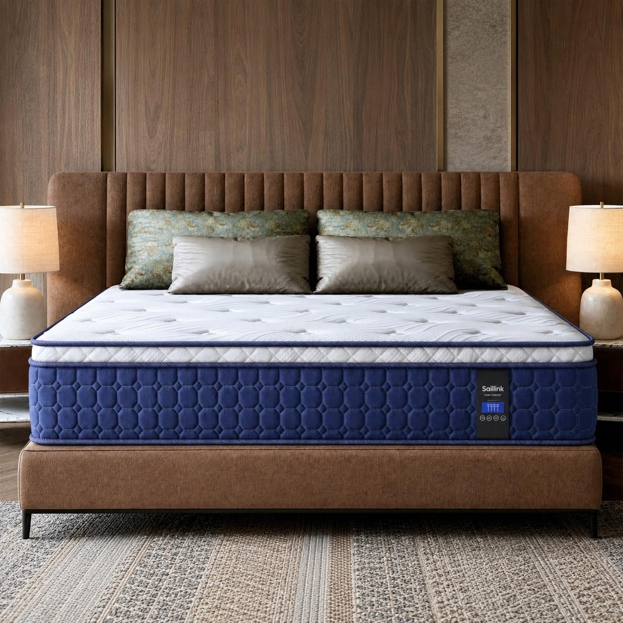 クイーンサイズのマットレス、14インチのハイブリッドマットレ - Memory Foam Mattress In A Box Queen のレビューと価格