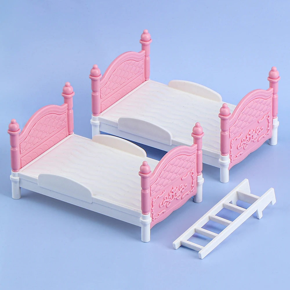 ミニチュアドールハウスダブルベッド寝室装飾玩具ドールハウスア - Bedroom Furniture のレビューと価格