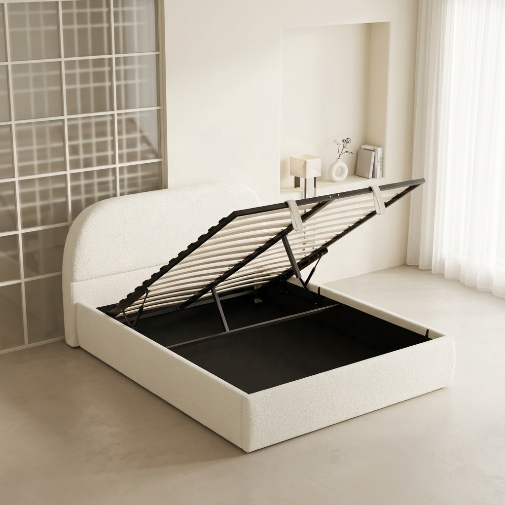 モダンミニマリズム ふわふわコットン カスタマイズ 140x - Gas Lift Storage Bed Hydraulic のレビューと価格
