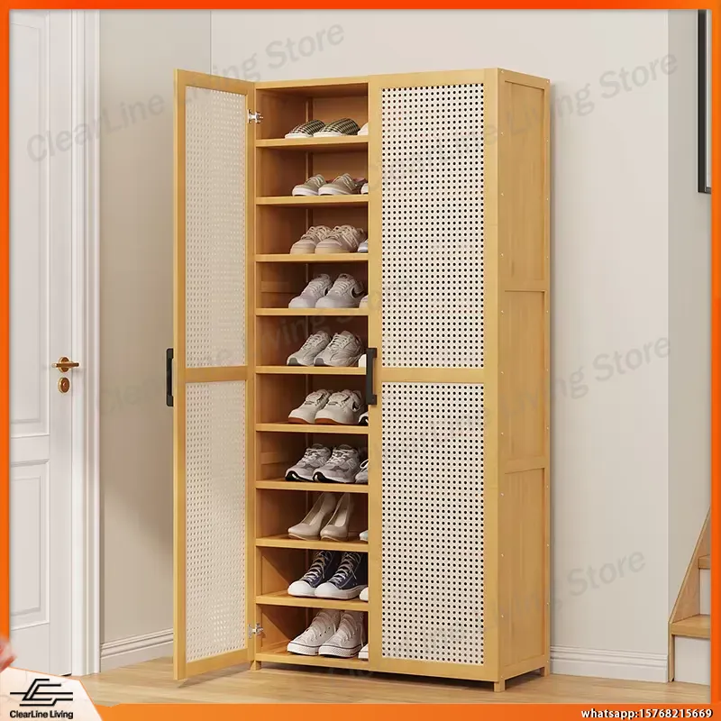 現代的な多層式靴棚 家庭用 大容量 省スペース 防塵 狭い玄 - Shoe Rack Cabinet Narrow Entryway のレビューと価格