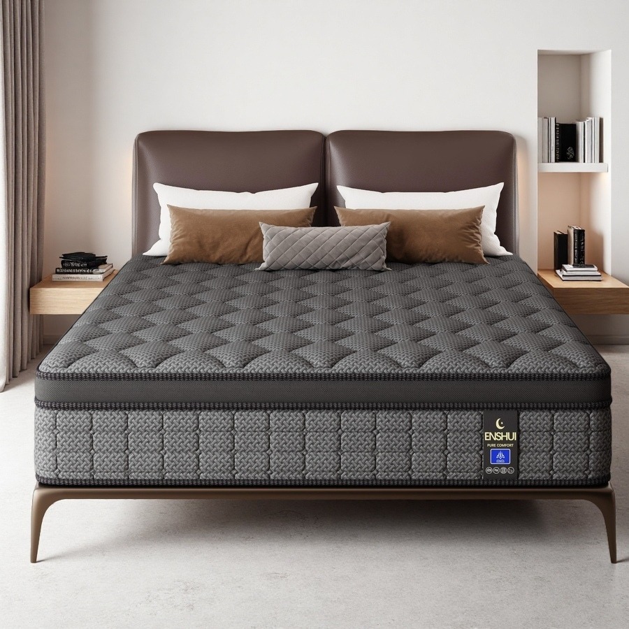 12/14インチ メモリーフォーム ハイブリッドマットレス  - Memory Foam Mattress In A Box Queen のレビューと価格