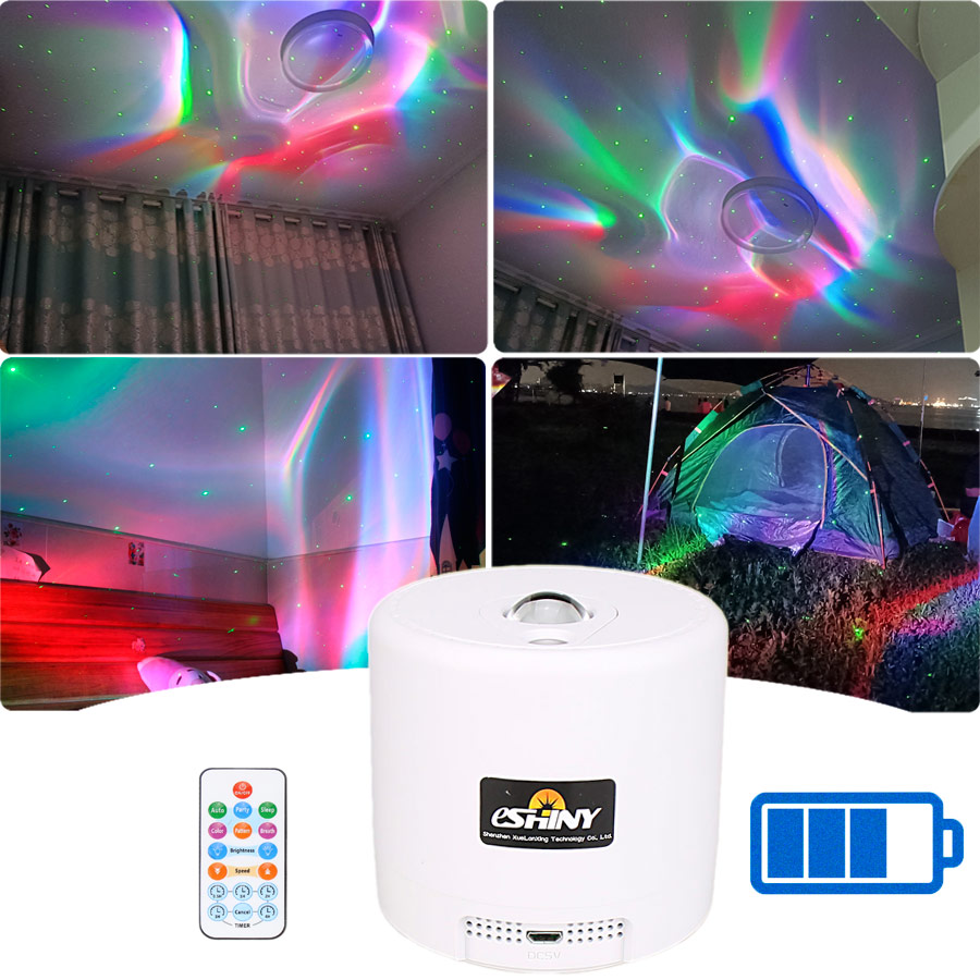 SA204 RGB LED モービルオーロラプロジェクター  - Floating Nightstand With Led Light のレビューと価格
