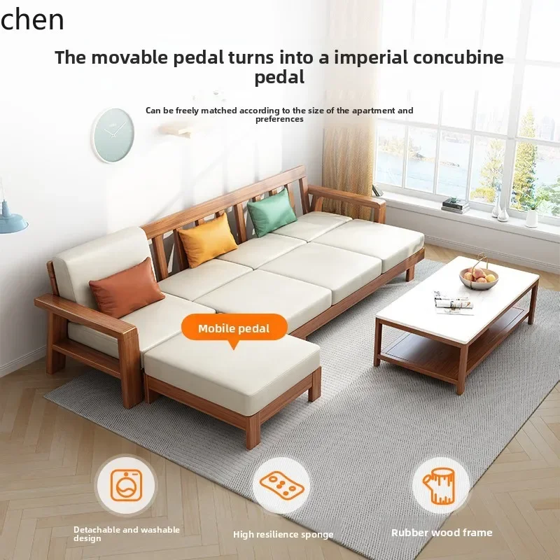 TQH7.2 全木製技術布張りソファ モダンシンプルリビング - Sofas のレビューと価格